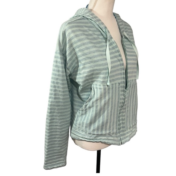 Columbia XL Striped Pullover Hoodie Soft zip up GUC - Picture 2 of 10